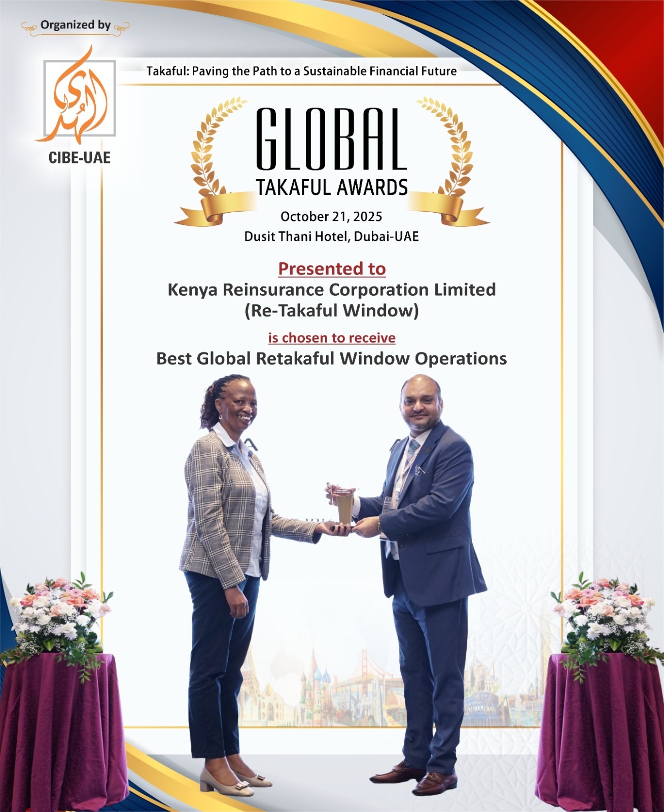KENYA RE BAGS GLOBAL RETAKAFUL WINDOW AWARD  